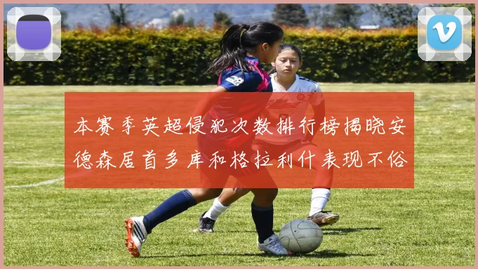 本赛季英超侵犯次数排行榜揭晓安德森居首多库和格拉利什表现不俗